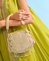 Mohey Women Intricate Fawn Art Silk Bag