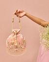 Mohey Women Pink Elegance Potli Bag