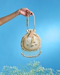 Mohey Women Ethereal White Evening Bag