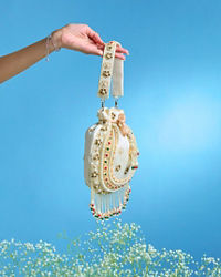 Mohey Women Ethereal White Evening Bag