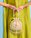 Mohey Women Ethereal White Evening Bag
