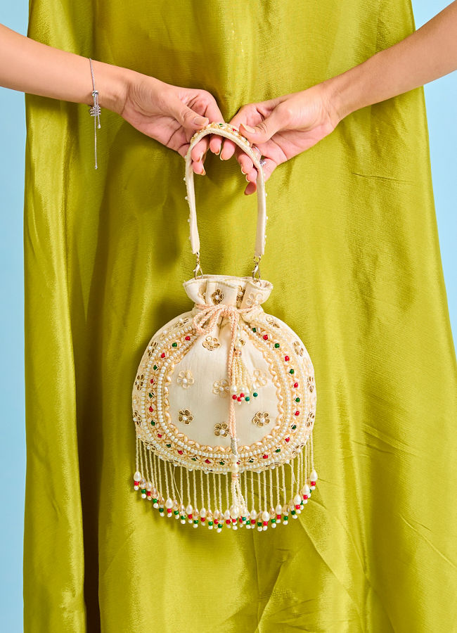 Mohey Women Ethereal White Evening Bag