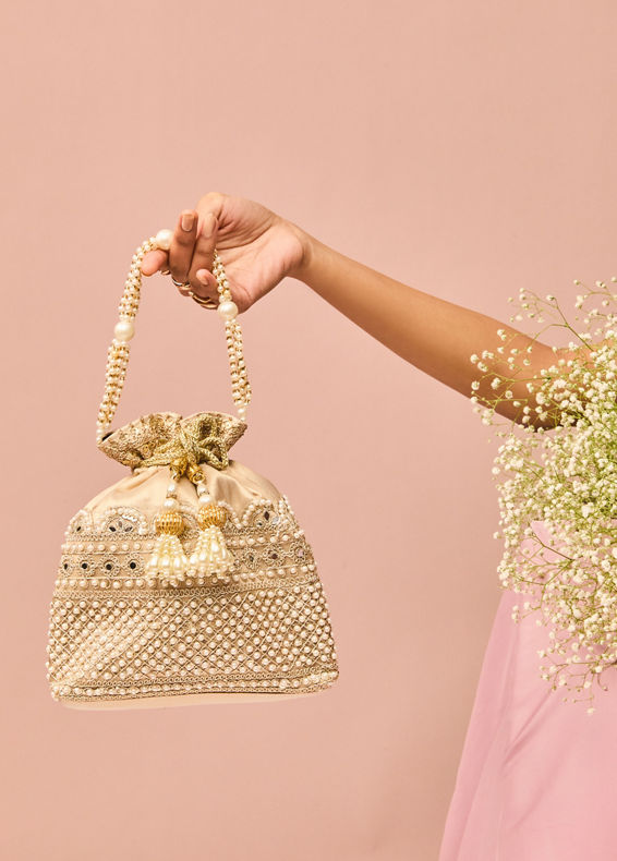Mohey Women Exquisite Gold Bag