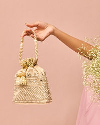 Mohey Women Exquisite Gold Bag