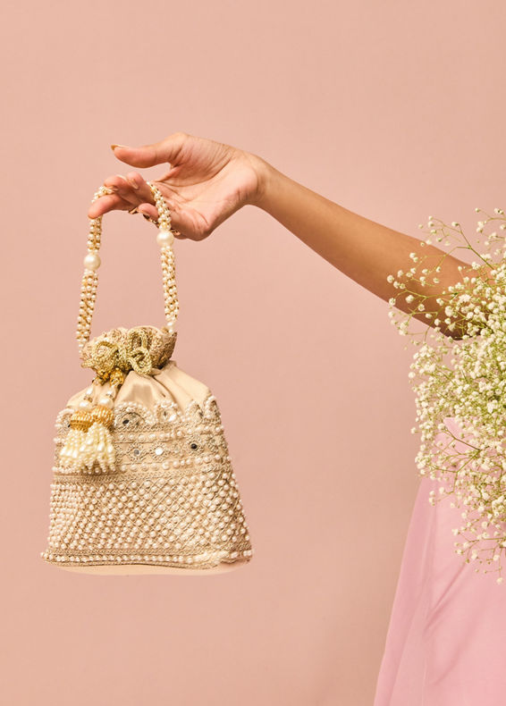 Mohey Women Exquisite Gold Bag