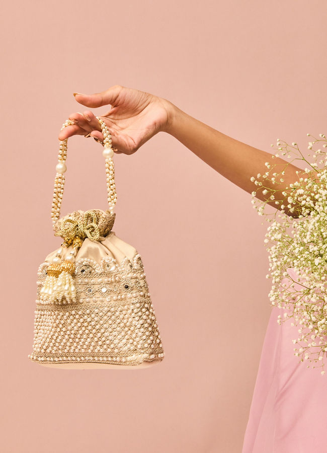 Mohey Women Exquisite Gold Bag