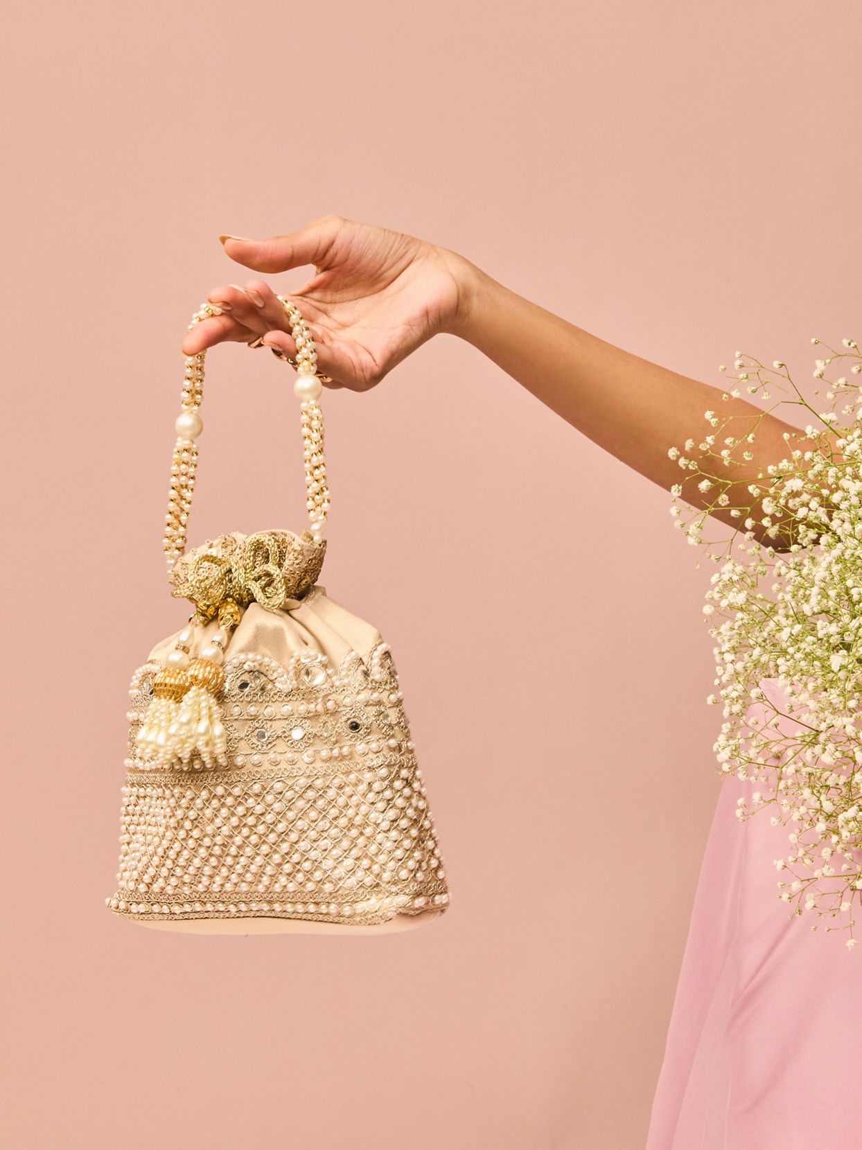 Mohey Women Exquisite Gold Bag