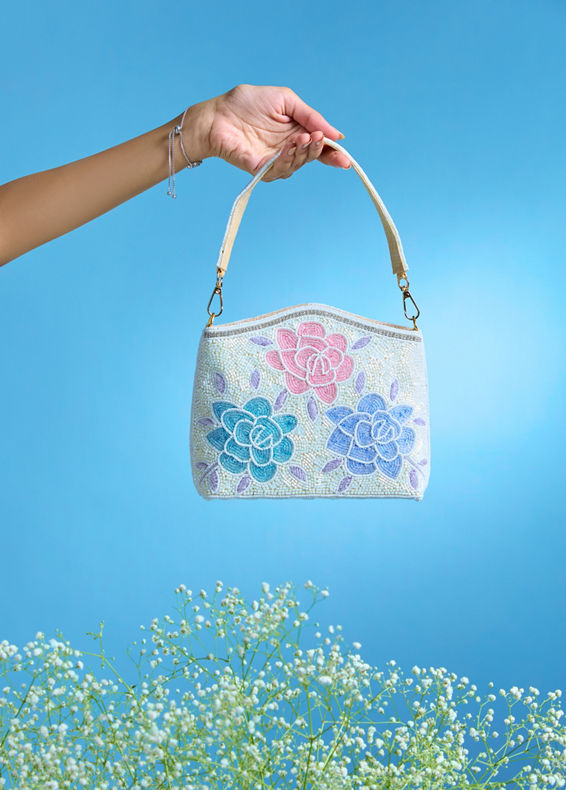 Mohey Women Elegant Cream Potli Bag