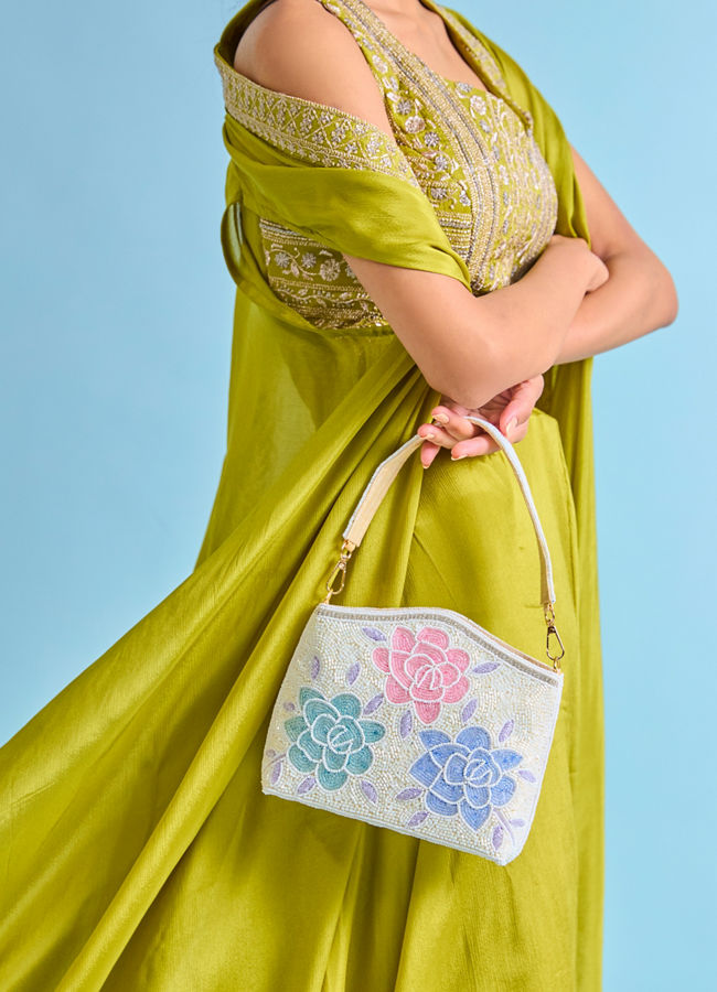 Mohey Women Elegant Cream Potli Bag