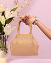Mohey Women Beige Elegance Potli Bag