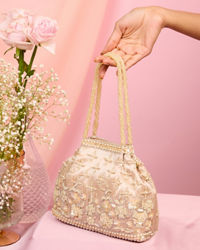 Mohey Women Chic Fawn Art Silk Bag