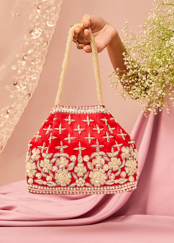 Mohey Women Festive Red Bag