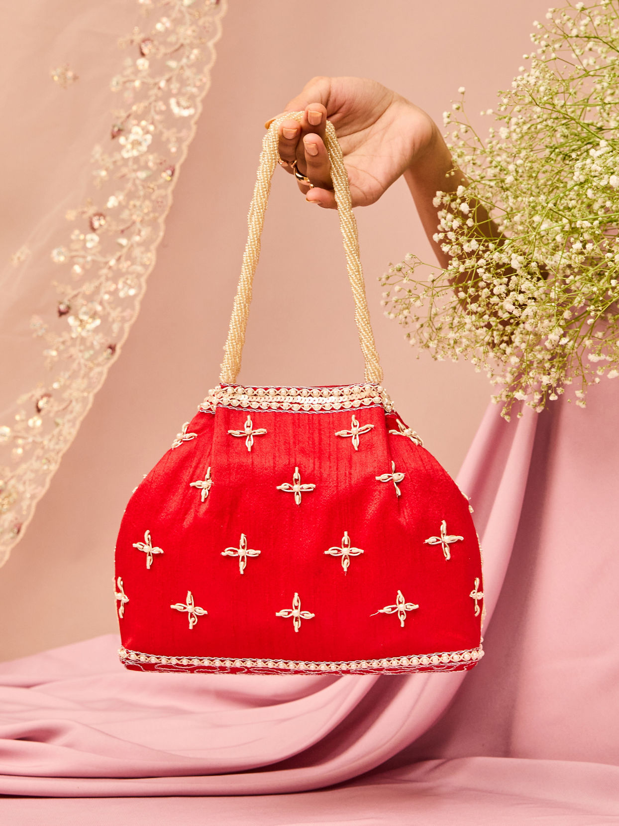 Mohey Women Festive Red Bag