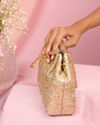 Mohey Women Entrancing Beige Net Bag