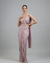 Regal Purple Pre Draped Saree