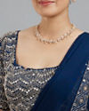 Mohey Women Indigo Blue Radiance Pre Draped Saree