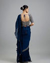 Mohey Women Indigo Blue Radiance Pre Draped Saree