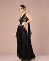 Mohey Women Ethereal Black Indo Western Ensemble