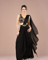 Ethereal Black Indo Western Ensemble