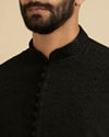 Manyavar Men Classic Black Kurta Churidar
