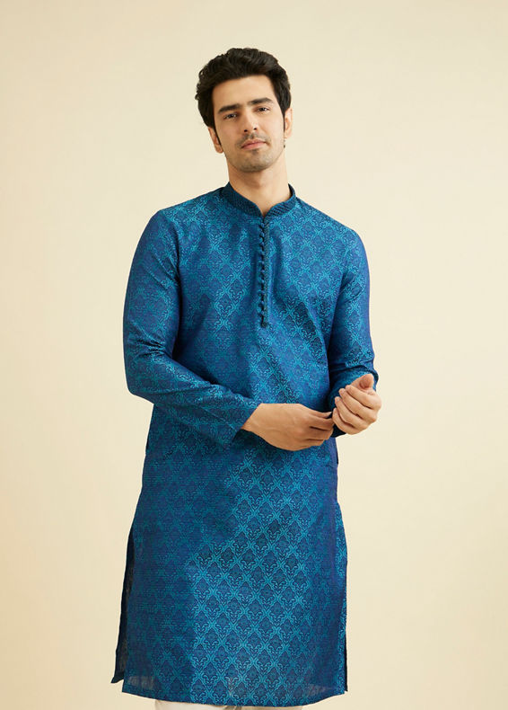 Manyavar Men Feroze Self Design Kurta Set