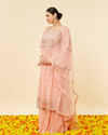 alt message - Mohey Women Pink Mirror Work Anarkali Suit image number 2