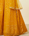 alt message - Mohey Women Mustard Yellow Buta Patterned Anarkali Suit image number 3