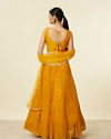 Mohey Women Mustard Yellow Buta Patterned Anarkali Suit