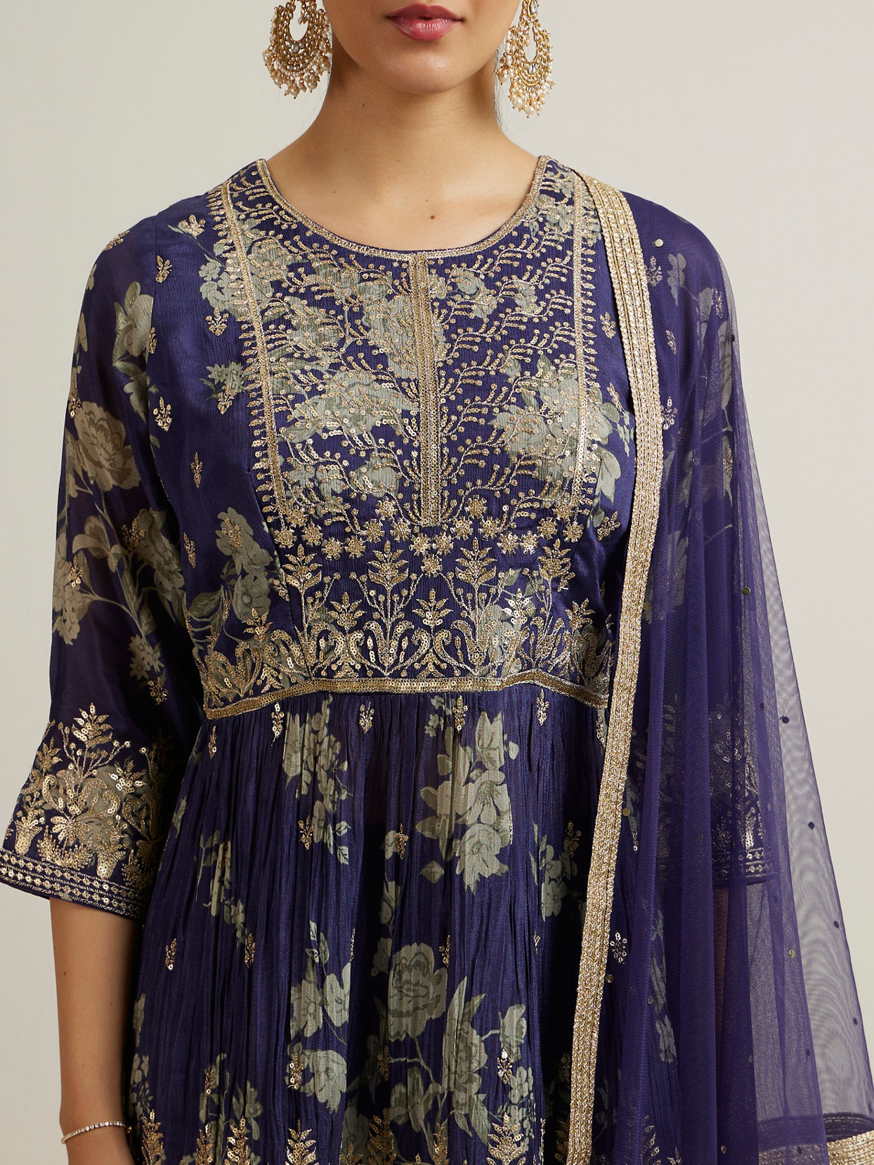 Mohey Women Lavish Purple Festival Sharara Suit