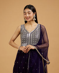 Mohey Women Purple Panache Anarkali Suit