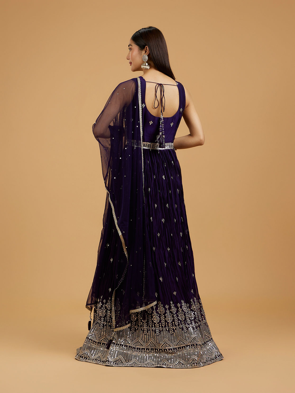 Mohey Women Purple Panache Anarkali Suit
