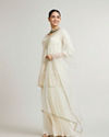 Mohey Women Elegant Cream Sharara Suits Ensemble