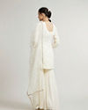Mohey Women Elegant Cream Sharara Suits Ensemble