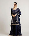 Mohey Women Indigo Delight Palazzo Suit