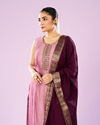 Mohey Women Dusty Pink Elegance Straight Suit