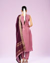 Mohey Women Dusty Pink Elegance Straight Suit