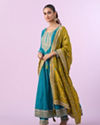 Mohey Women Ethereal Blue Anarkali Suit