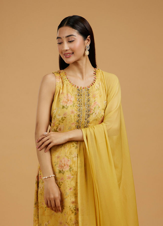 Mohey Women Sunflower Sunset Straight Suit