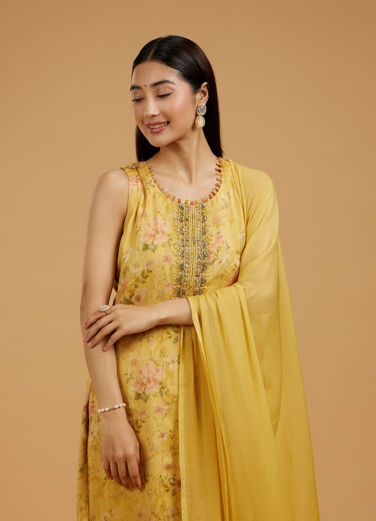 Mohey Women Sunflower Sunset Straight Suit