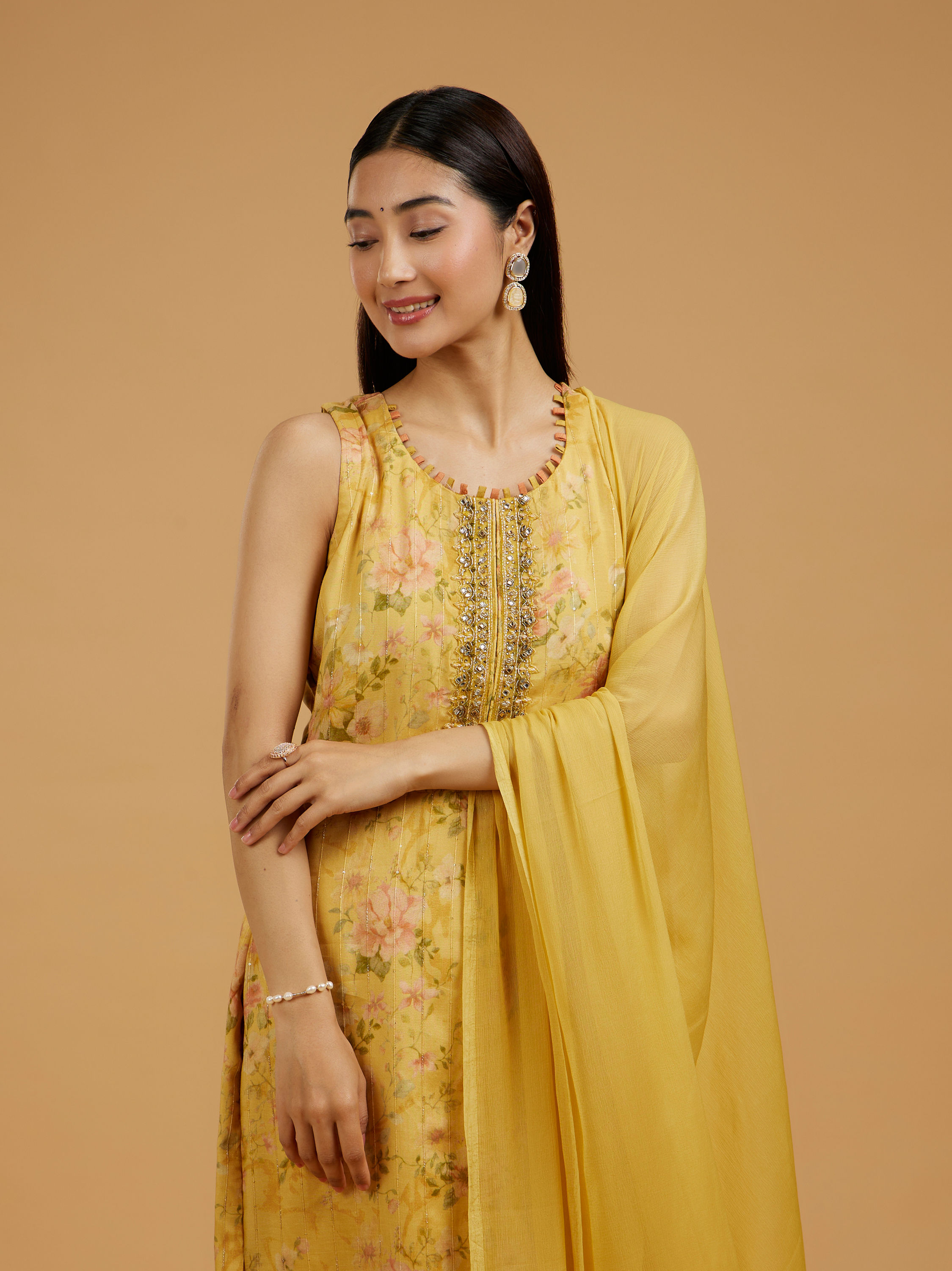 Mohey Women Sunflower Sunset Straight Suit