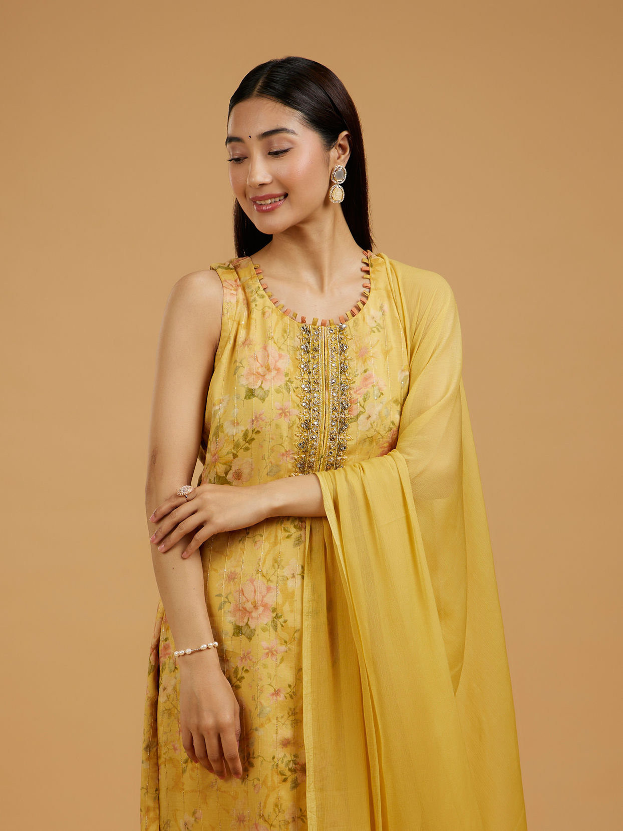 Mohey Women Sunflower Sunset Straight Suit