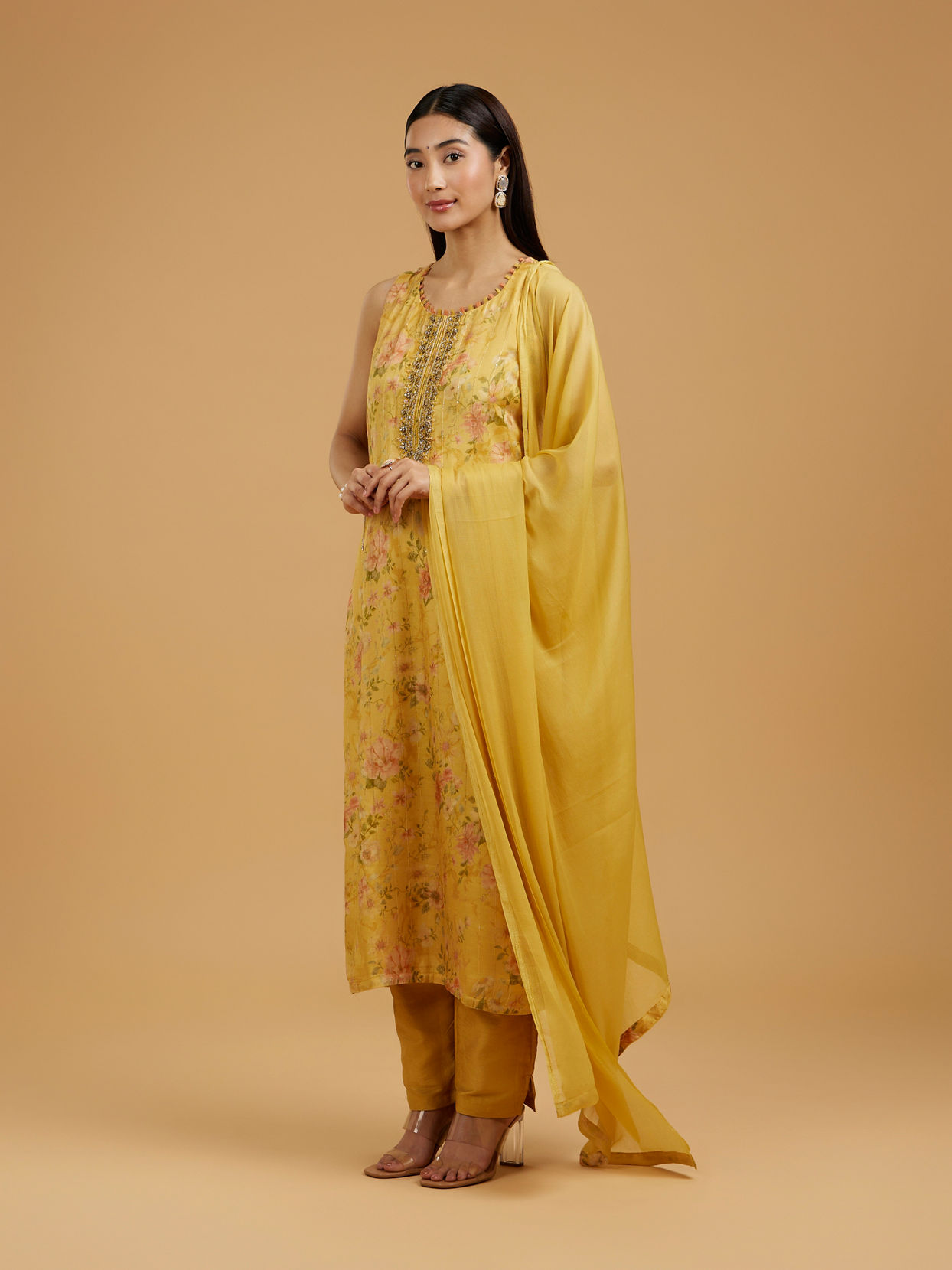 Mohey Women Sunflower Sunset Straight Suit