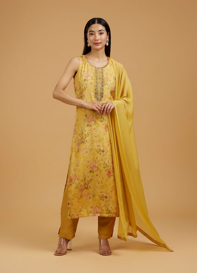 Mohey Women Sunflower Sunset Straight Suit