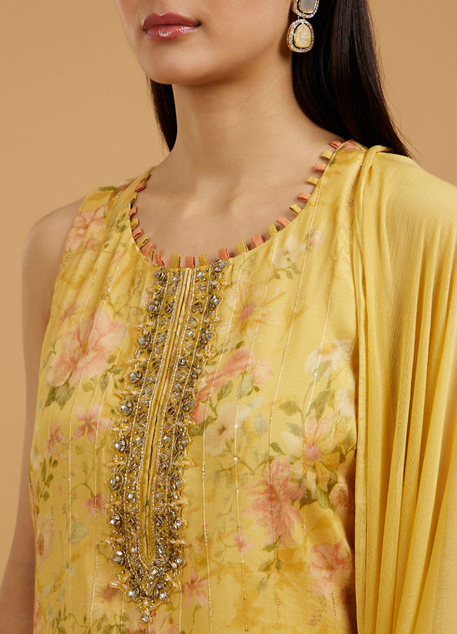 Mohey Women Sunflower Sunset Straight Suit