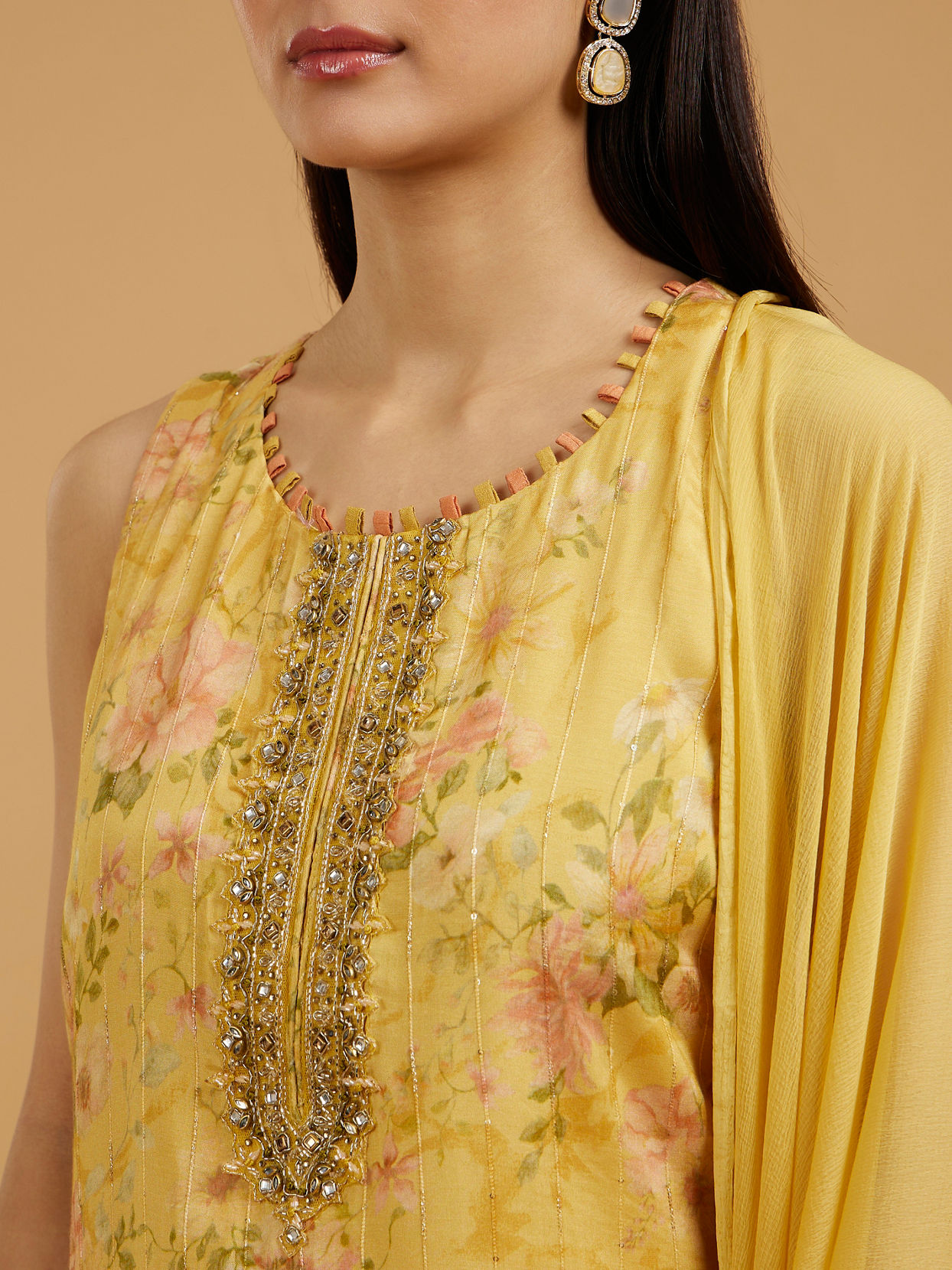 Mohey Women Sunflower Sunset Straight Suit