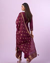 Mohey Women Graceful Wine Straight Suit