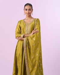 Mohey Women Emerald Elegance Anarkali Suit