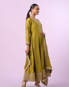 Mohey Women Emerald Elegance Anarkali Suit