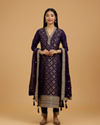 Mohey Women Majestic Purple Straight Suit