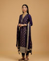 Mohey Women Majestic Purple Straight Suit